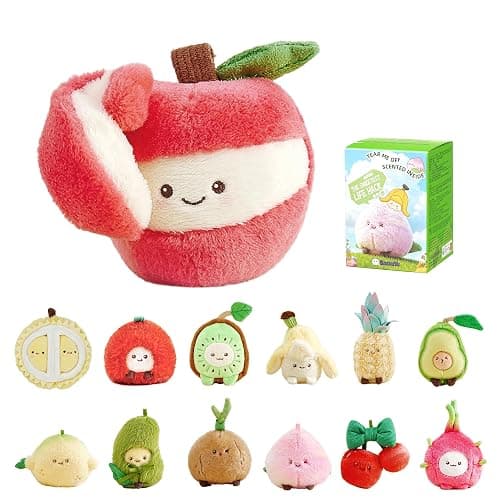 BAZUUYU Baba Orchard Scented Plush Blind Box Keychain, Mystery Fruit Plush for Backpack, Purse or Key Ring, Cute Collectible Surprise Gift Kids and Teens, Single Random Box - Image 1