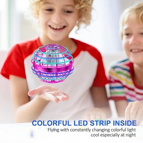 AMERFIST 2025 Flying Orb Ball Toy,Cosmic Globe Boomerang Hover Ball Galactic Fidget Spinner, Hand Drone Orbit, Cool Toys Gift for 6 7 8 9 10+ Year Old Boys Girls Teens Outdoor Toys(Pink) thumbnail 5
