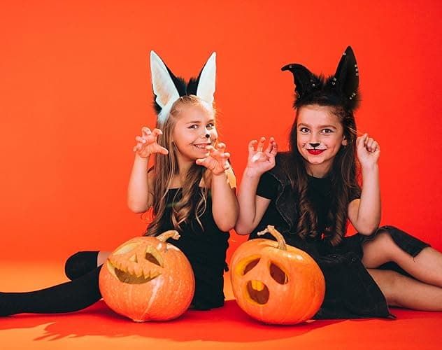 Loiahoer Wolf Fox Jackal Ears Headband Animal Fur Headwear Handmade Head Accessories for Halloween Cosplay Fancy Dress Party thumbnail 7