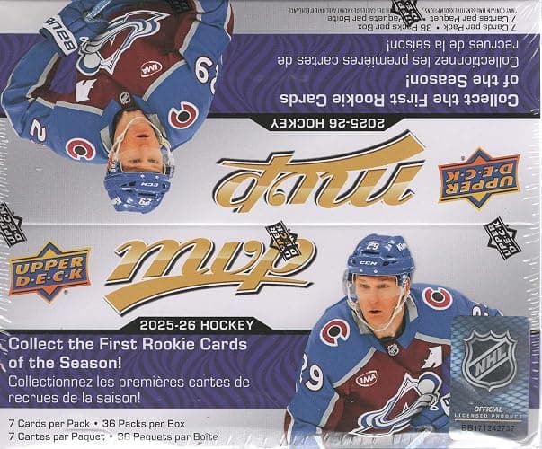 2025 2026 Upper Deck M V P Hockey Series Unopened Retail 36 Pack Box with Chance for Rookies and Stars Plus #1 Draft Picks Cards and Exciting New Insert Sets - Image 1
