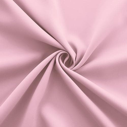 KOUFALL Bubble Gum Pink Blackout Curtains for Girls Room, Cute Light Pink Nursery Curtains Girl, Princess Black Out Girly Curtains for Kids Bedroom, 2 Panels, 52 Inch Wide x 84 Inch Long thumbnail 7
