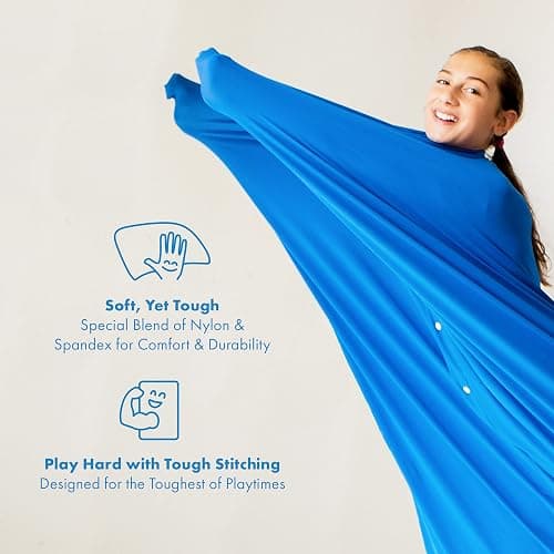 Harkla Body Sock - Sensory Socks for Kids - Stretchable Sensory Sack to Help Kids Relax and Focus - Easy to Wash Breathable - Large 56" x 28" thumbnail 4