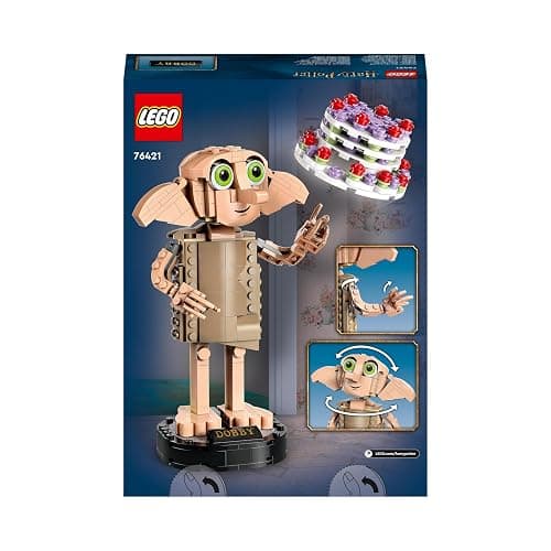 Lego Harry Potter Dobby The House Elf Set - Easter Gifts for Children and All Fans from 8 Years - Movable Iconic Figure - Toy - Bedroom Accessory & Decoration - Character Collection - 76421 thumbnail 10