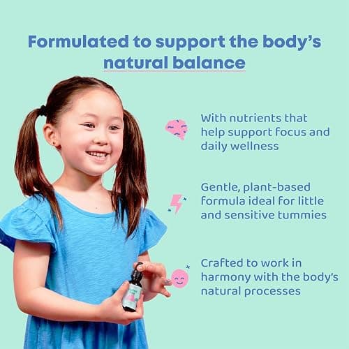 JoySpring DetoxZee Zeolite Drops for Kids – Clinoptilolite with Vitamin D3 & Cyanocobalamin Vitamin B12 – Natural Berry Flavor Liquid | 30 Servings thumbnail 3