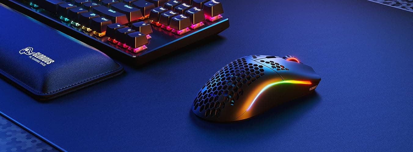 Glorious Gaming Model O Wireless Gaming Mouse - Superlight, 69g Honeycomb Design, RGB, Ambidextrous, Lag Free 2.4GHz Wireless, Up to 71 Hours Battery - Matte Black (RENEWED) thumbnail 8