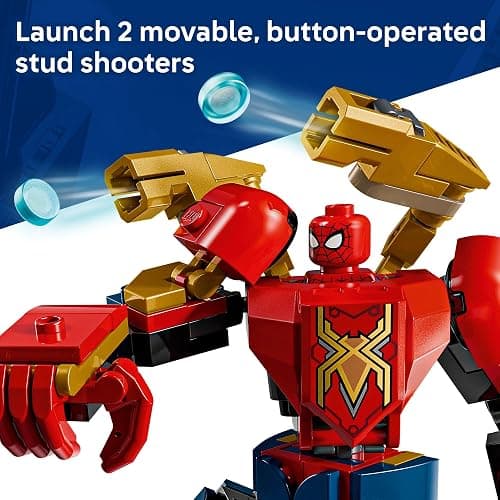 LEGO Marvel Mech Battle: Spider-Man vs. Doc Ock Building Toys for Kids - Super Hero & Villain Poseable Mech Toys W/3 Marvel Minifigures for Kids & Fans, Ages 6+ - Gift Idea for Birthdays - 76338 thumbnail 3