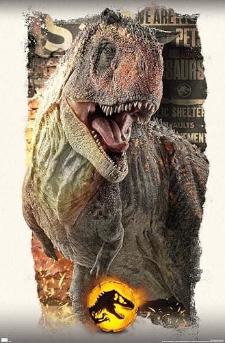 Trends International Jurassic World: Dominion - Carnotaurus Focal Wall Poster, 19L x 13W, Premium Unframed Version - Image 1