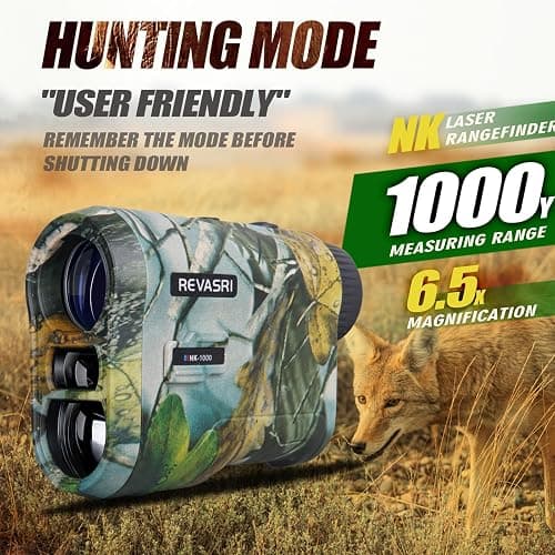REVASRI Hunting Laser Rangefinder with Rechargeable Battery 1000 Yards Hunting Range Finder with Target Acquisition Technology Easy-to-Use Clear Accurate Rangefinders for Hunters thumbnail 4