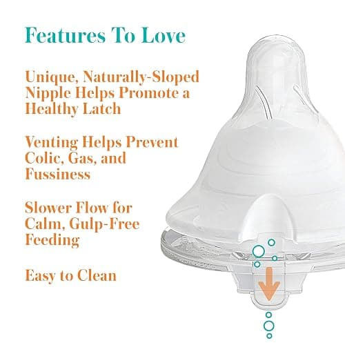 Evenflo Feeding Premium Proflo Venting Balance Plus Wide Neck Baby, Newborn and Infant Bottles - Helps Reduce Colic - 9 Ounce (Pack of 6) thumbnail 7