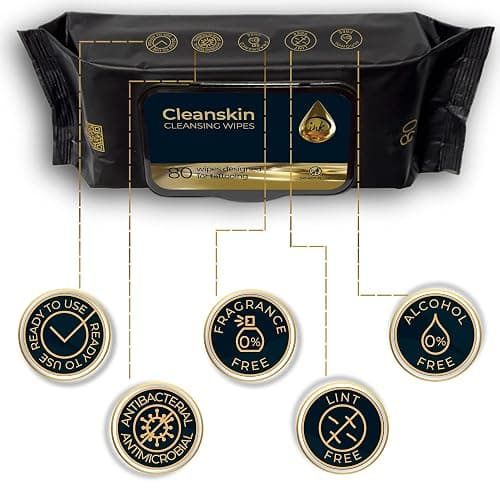CleanSkin Cleansing Green Soap Wipes for Tattooing All in One Solution to Heal and Clean, Tattoo Soap for PMU & Piercing, Alcohol and Fragrance Free, Unscented, 80 Count (Pack of 3) thumbnail 2