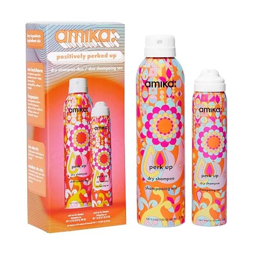 amika positively perked up dry shampoo duo | gift set for refreshing hair between wash days - Image 1