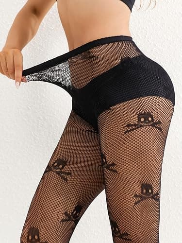 SOUTHRO Women's Patterned Tights Stockings Pantyhose for Halloween Cosplay Party thumbnail 4