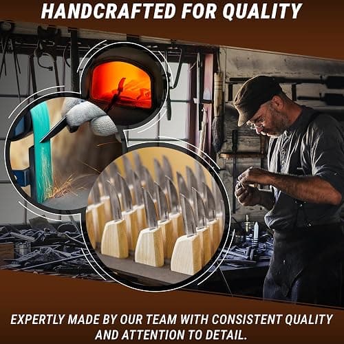 BeaverCraft Whittling Knife C2 6.5" - Wood Chip Carving Knife for General Purpose - Detail Whittling Knives Carbon Steel - Wood Carving Tools for Beginners thumbnail 8