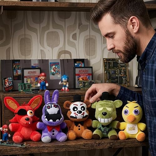 PLIIMONA 4PCS Horror Animal Plush Toys Set, 8 Inch Creepy Cartoon Stuffed Animals, Soft Plush Doll Figures for Fans, Collectible Display Toys, Gift Idea thumbnail 6