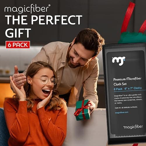 MagicFiber Microfiber Cleaning Cloth, 6 Pack - Premium Cloth for Glasses, Lens, Screens & More thumbnail 6