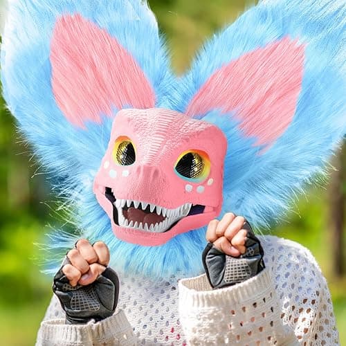 Seenelling 13 Pcs DIY Dino Mask Kit Hard Plastic Dinosaur Mask Furry Therian Dino Costume Kit Animal Dinosaur Party Costume thumbnail 5