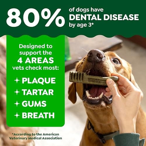 Greenies Regular Dental Dog Treats, Original Chicken Flavor, 36 Count | Vet-recommended, cleaner teeth after 28 days, cleans to gumline, for dogs 25-50 lbs, original chicken flavor thumbnail 3