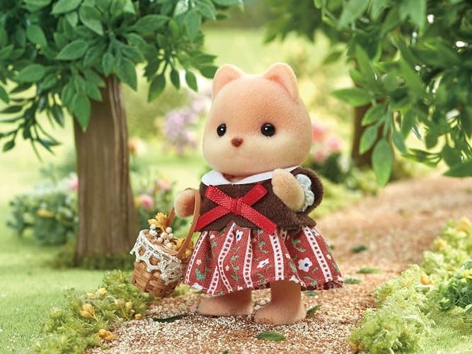 Sylvanian Families Epoch Doll (Caramel Dog Family) FS-35 ST Mark Certified, for Ages 3 and Up, Toy, Dollhouse Sylvanian Families, Epoch, Inc thumbnail 2