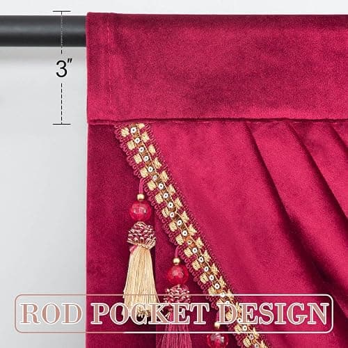 Burgundy Drape thumbnail 5