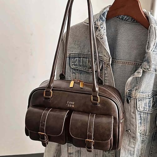 vintage shoulder bag for women, stand oil bag handbags, small cute y2k leather purses, brown hobo bags bolsos para mujeres, summer popular designer purses for women 2025 thumbnail 3