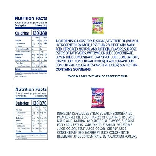 HI-CHEW Variety Mix, Pack of 6 Bags - 17 Flavor Assort Sweet and Sour Chewy Candy, Unique Fun Soft - Immensely Juicy Fruity Candy Flavors - Individually Wrapped for Sharing thumbnail 3