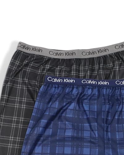 Calvin Klein boys Sleepwear Super Soft Brushed Micro Pajama Pant, 2 PackPajama Bottom thumbnail 2
