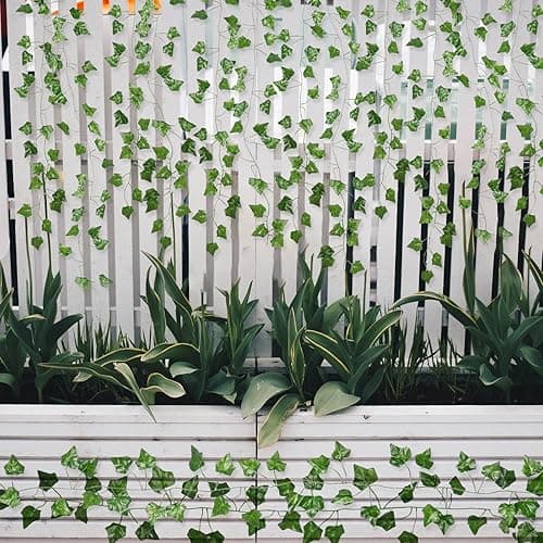 ARTKAIKE Fake Vines for Room Decor(12 Pack 84 Feet) Aesthetic Artificial Plant Ivy Leaves Hanging Greenery Garlands for Home Bedroom Wall Wedding Party Decor thumbnail 8