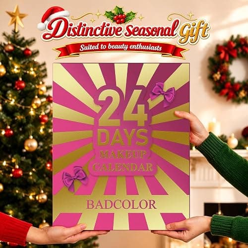Makeup Advent Calendar 2026, 24 Days Christmas Countdown Calendar Gift Kit, Xmas Holiday Festival Cosmetic Makeup Set with 24 Full Makeup Surprises for Women, Teen Girls & Beauty Lovers thumbnail 7