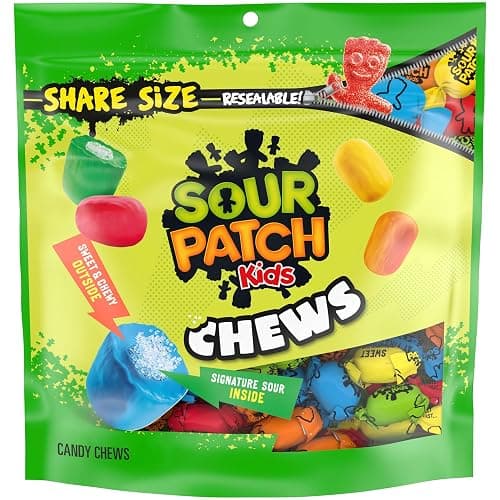 SOUR PATCH KIDS Chews Soft & Chewy Candy, Share Size, 8.12 oz - Image 1