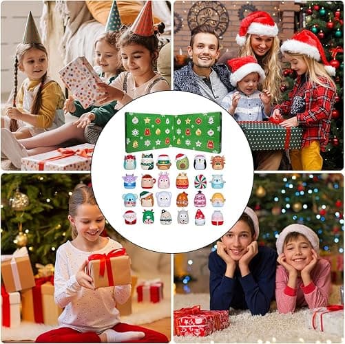 Christmas Plush Advent Calendar 2025 – Countdown with 24 Adorable 2.5" Mini Stuffed Animals, Soft Collectible Toys for Kids, Teens & Collectors - Perfect Holiday Surprise (B set Plush) thumbnail 7