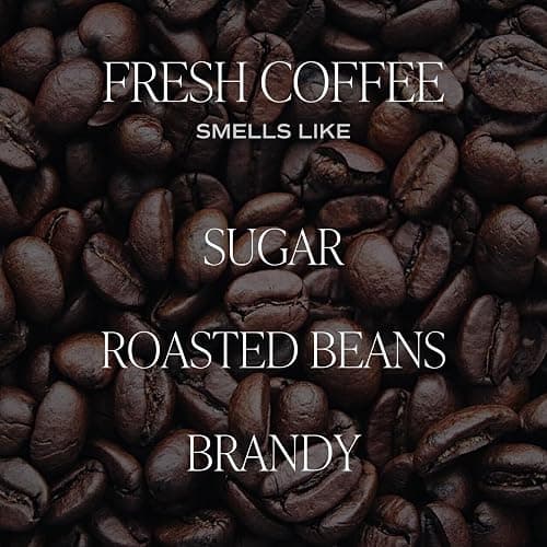Sweet Water Decor Fresh Coffee Soy Candle - Caramel Creme, Mocha Latte and Kona Coffee Scented Candle for Home - 9oz Clear Jar + Gold Lid, 40+ Hour Burn Time, Made in the USA thumbnail 4