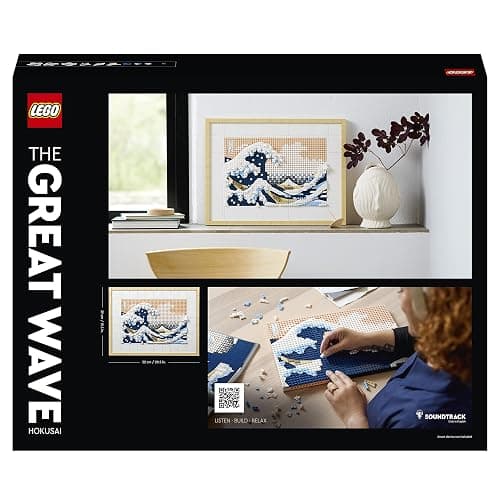 LEGO ART Hokusai – La Grande Vague, Set de Décoration Murale Japonaise, Tableau Océan, Loisir Créatif pour Adultes, Intérieur DIY, Décor Bureau 31208 thumbnail 5