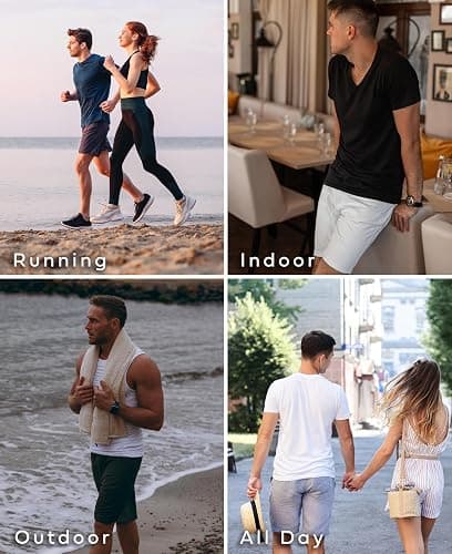 Andrew Scott Men's Lounge Shorts | Drawstring & Pockets Cotton PJ-Sleep Short Bottoms | Multi Packs thumbnail 5