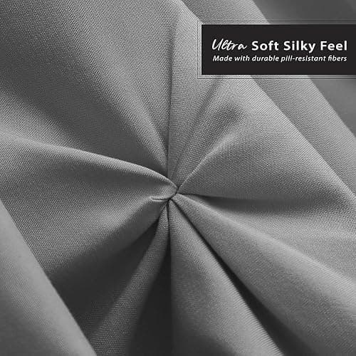 Nestl Dark Grey Bed Skirt Queen Size, Pinch Pleat Queen Bed Skirt, 14" Inch Drop Queen Bedskirt, Hotel Quality Dark Grey Bed Skirts Premium Microfiber Bedskirt for Queen Bed, Dark Grey Queen Bed Skirt - Queen - Dark Grey thumbnail 5