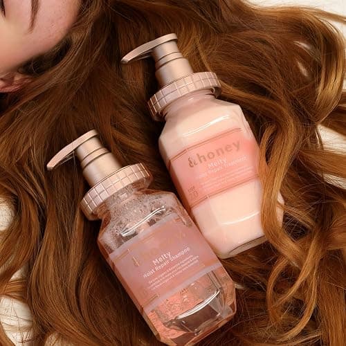 [Genuine Product] &honey Melty Moist Repair Shampoo & Conditioner Set 440mL+450g/14.87.fl.Oz+15.69Oz Sulfate-Free Moisturizing Hair Care Tame Frizz Waves thumbnail 4