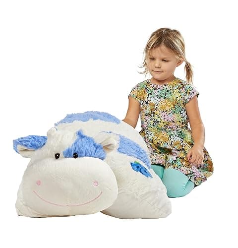 Pillow Pets Blueberry Cow Jumboz, White thumbnail 3