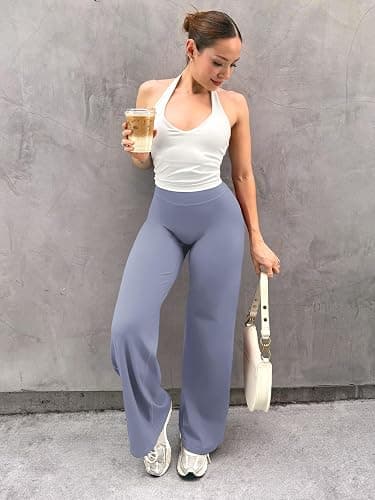 YEOREO Workout Leggings Womens No Front Seam Straight Leggings 29"/ 31.5"/ 33"/ 35" High Waist Buttery Eddiy Gym Yoga Pants thumbnail 3