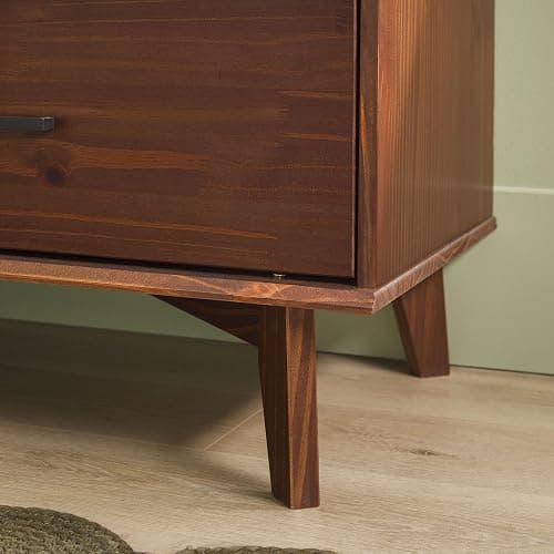 Walker Edison Sloane 6-Drawer Solid Wood Dresser with Metal Handles, 52 Inch, Walnut thumbnail 6