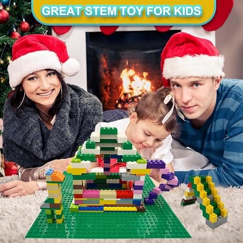ekuzi Classic Bricks Compatible with Lego Base Plates (500pcs+2plates) thumbnail 2