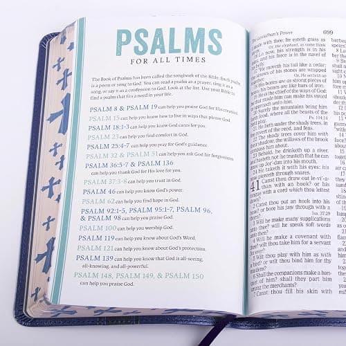 KJV Kids Bible, Royal Blue LeatherTouch, KJV Holy Bible, Red Letter, Presentation Page, Study Helps for Children, Full-Color Inserts and Maps, Easy-to-Read Bible MCM Type thumbnail 7