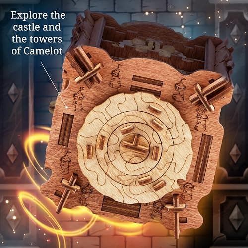 iDventure Cluebox The Trial of Camelot | Escape Room Puzzle Box | Challenging 3D Puzzle | Brain Teaser for Adults | Unique Gift Idea thumbnail 4