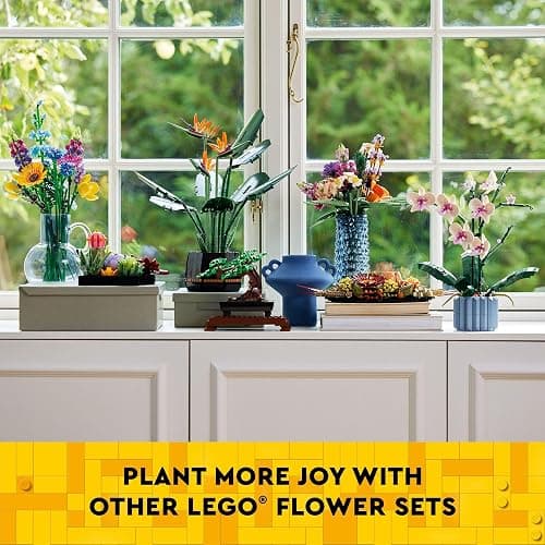 LEGO Daffodils - Building Toy for Kids, Girls and Boys, Ages 8+ - Birthday Gift for Kids - Artificial Daffodil for Bedroom Decor and Display - 40747 thumbnail 6