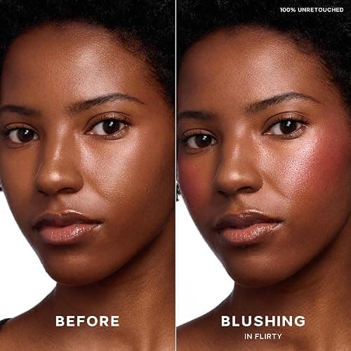 Saie Dew Liquid Blush for Cheeks - Hydrating Cream Blush Stick with a Blendable + Buildable Formula - Skincare Infused Dewy Cheek Tint for a Natural Flush - Glowy Makeup Essential - Flirty (.40 oz) thumbnail 3