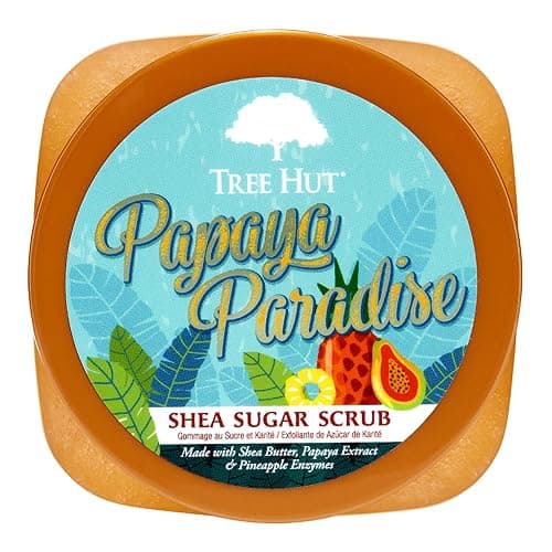 Tree Hut Papaya Paradise Shea Sugar Scrub, Exfoliating, Hydrating & Moisturizing Body Scrub with Shea Butter & Nourishing Essential Oils, Smooth & Soften Skin, 18 oz thumbnail 2
