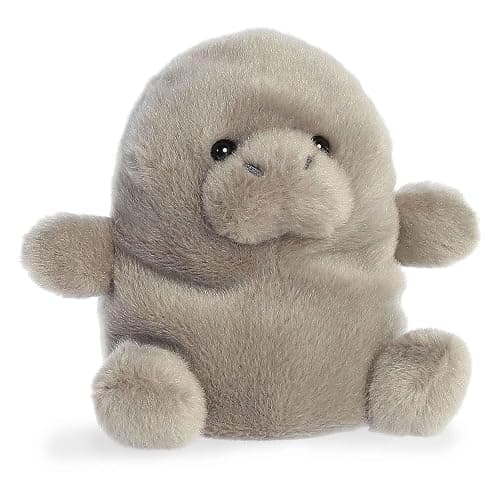 Aurora® Adorable Palm Pals™ Blubs Manatee™ Stuffed Animal - Fun Collectible Plush for Kids and Adult Collectors - Perfect for Decorating Rooms and Birthday Gifts - Gray 5 Inches thumbnail 2