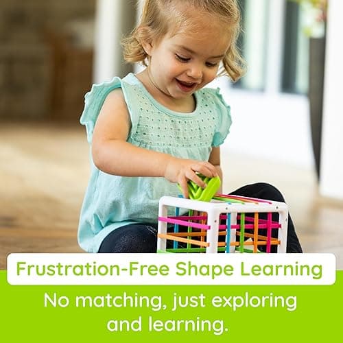 Fat Brain Toys InnyBin Shape Learning Toys, Sensory Toys for Babies and Toddlers, Baby Toys Ages 10 Months+ - Shape Sorter thumbnail 5