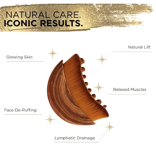 ICON Lymphatic Contour Brush for Face, Face Sculpting Tool for Lymphatic Drainage, Ultra Soft Bristles, Dry Brush, Helps Reduce Look of Puffiness (1 Pack) thumbnail 3