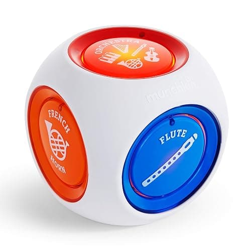 Munchkin Mozart Magic Cube Music Toy for Baby and Toddler - Includes 5 Instrument Sounds, 8 Mozart Songs and Lights - Image 1