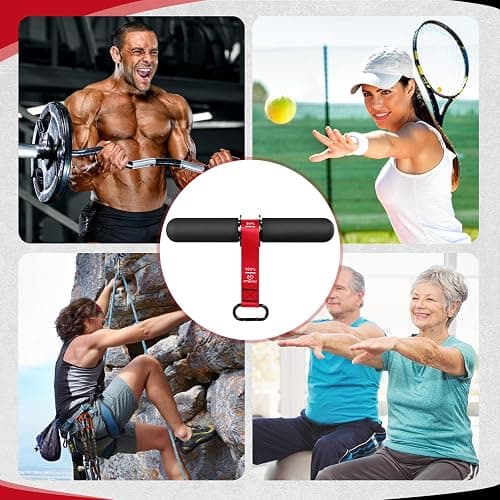 FitBeast Forearm Strengthener & Forearm Exerciser, Wrist Roller with Thicker Handle, Forearm Strength Trainer with Adjustable Strap - Ideal for Grip Strength, Muscle Building, Rehabilitation thumbnail 6