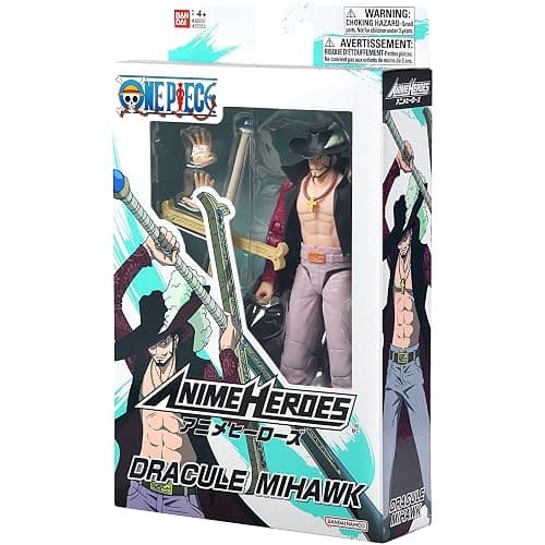 ANIME HEROES - One Piece - Dracule Mihawk Action Figure | One Piece 6 Inch Action Figure Anime Heroes - Dracule Mihawk thumbnail 8